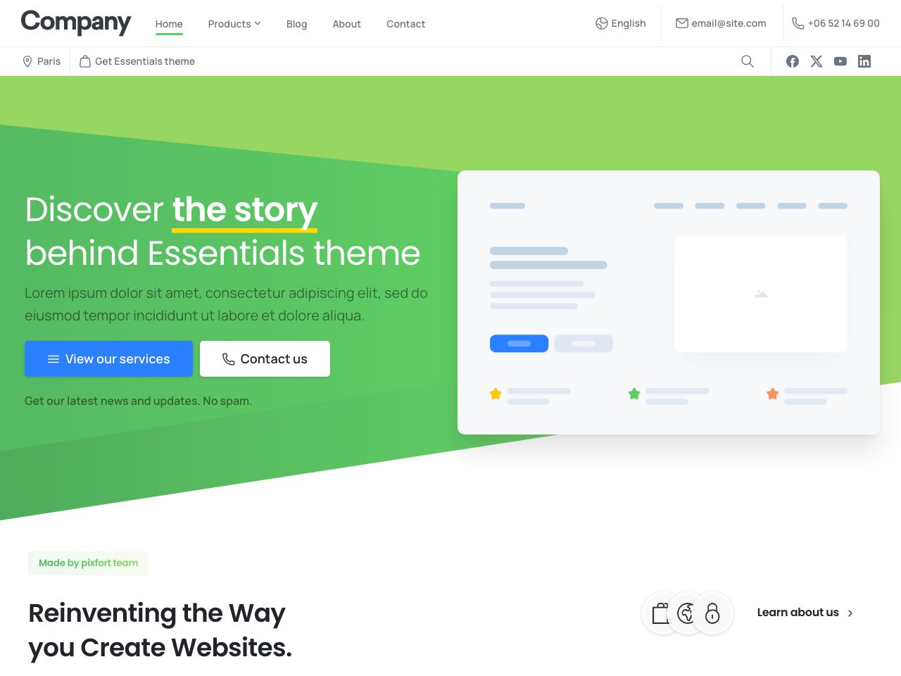 Company · Elementor