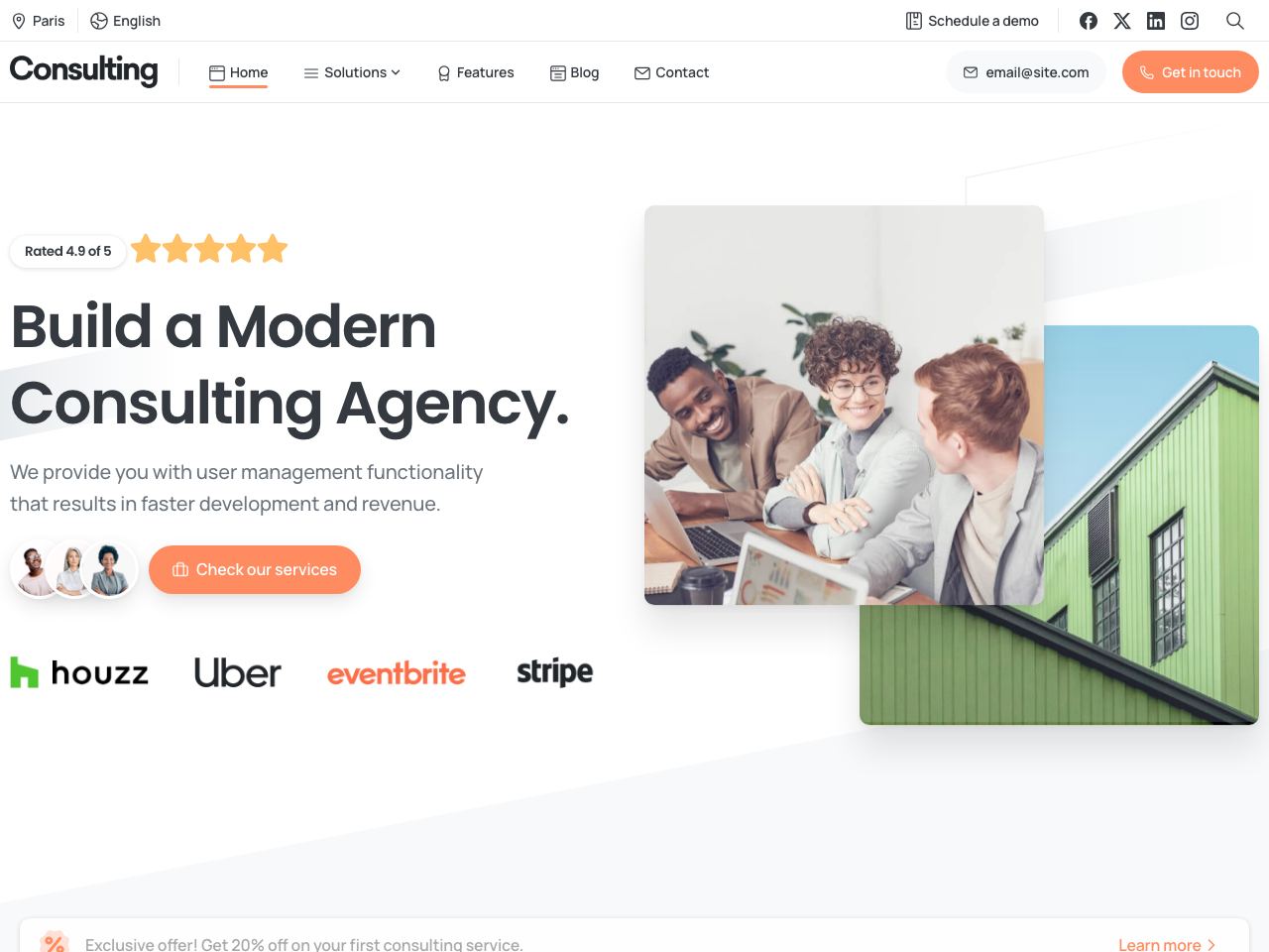 Consulting · Elementor