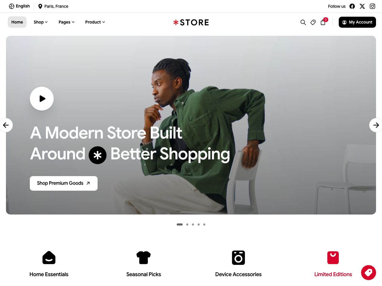 Store · Elementor
