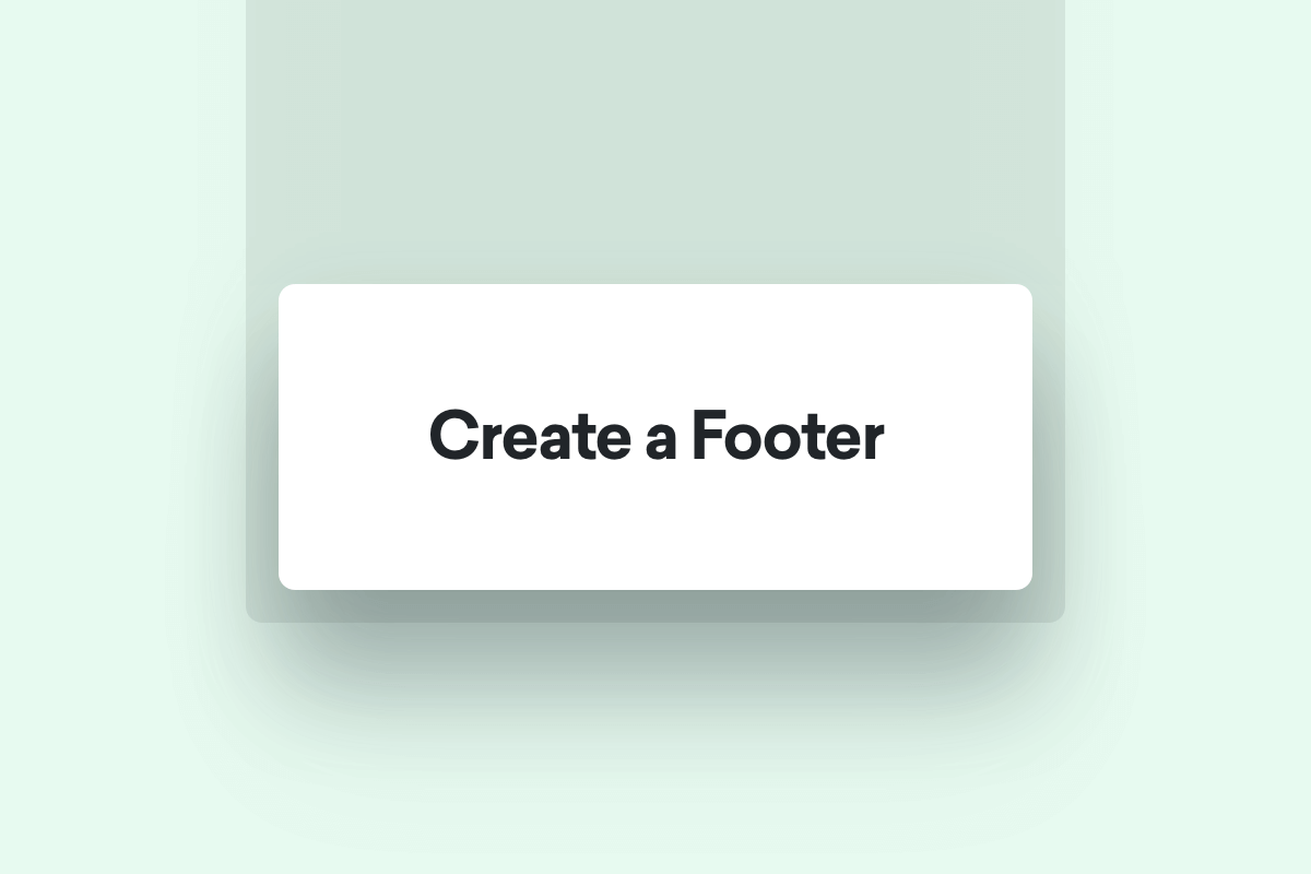How to create and edit website footer